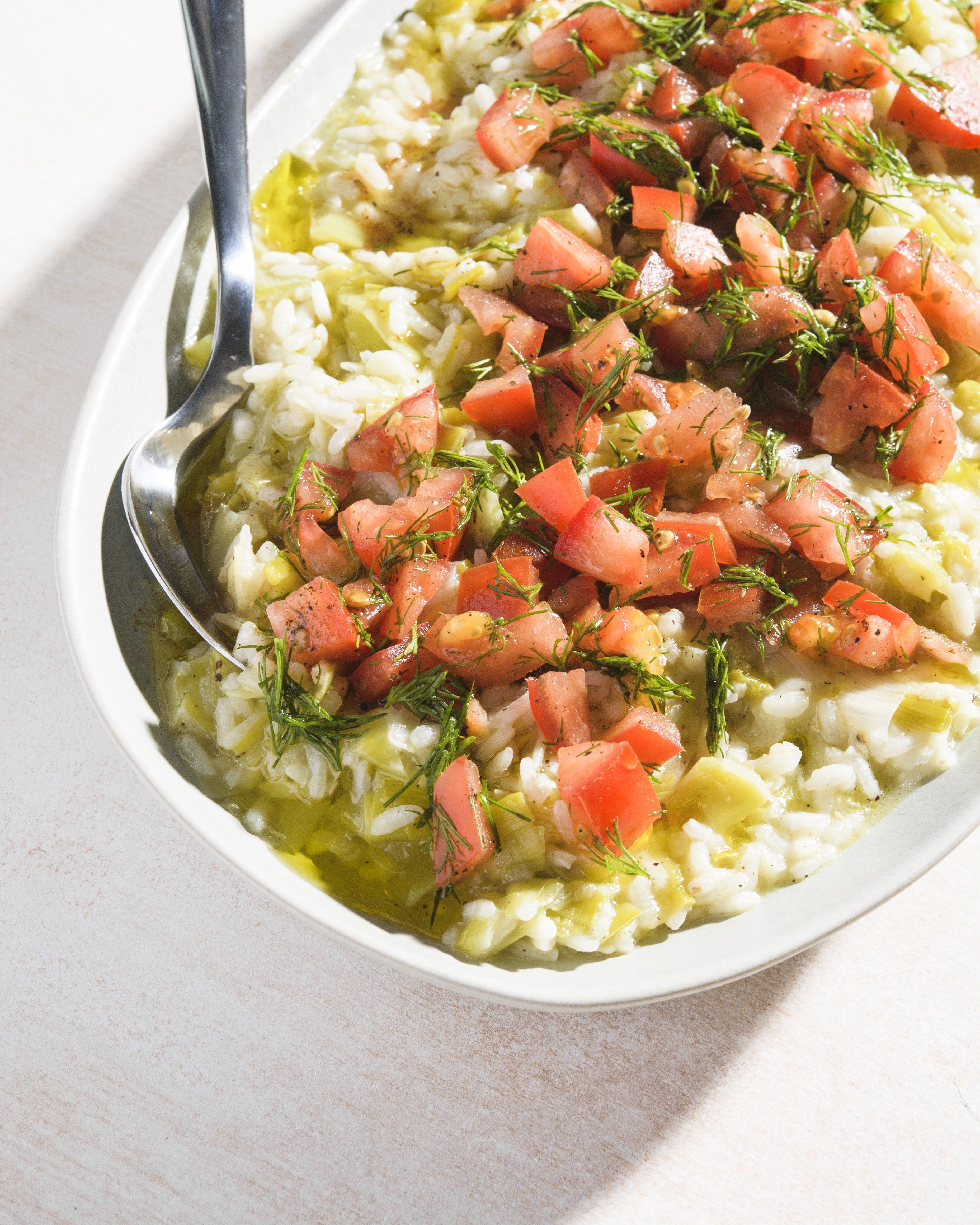 Greek-Style Rice with Leeks
