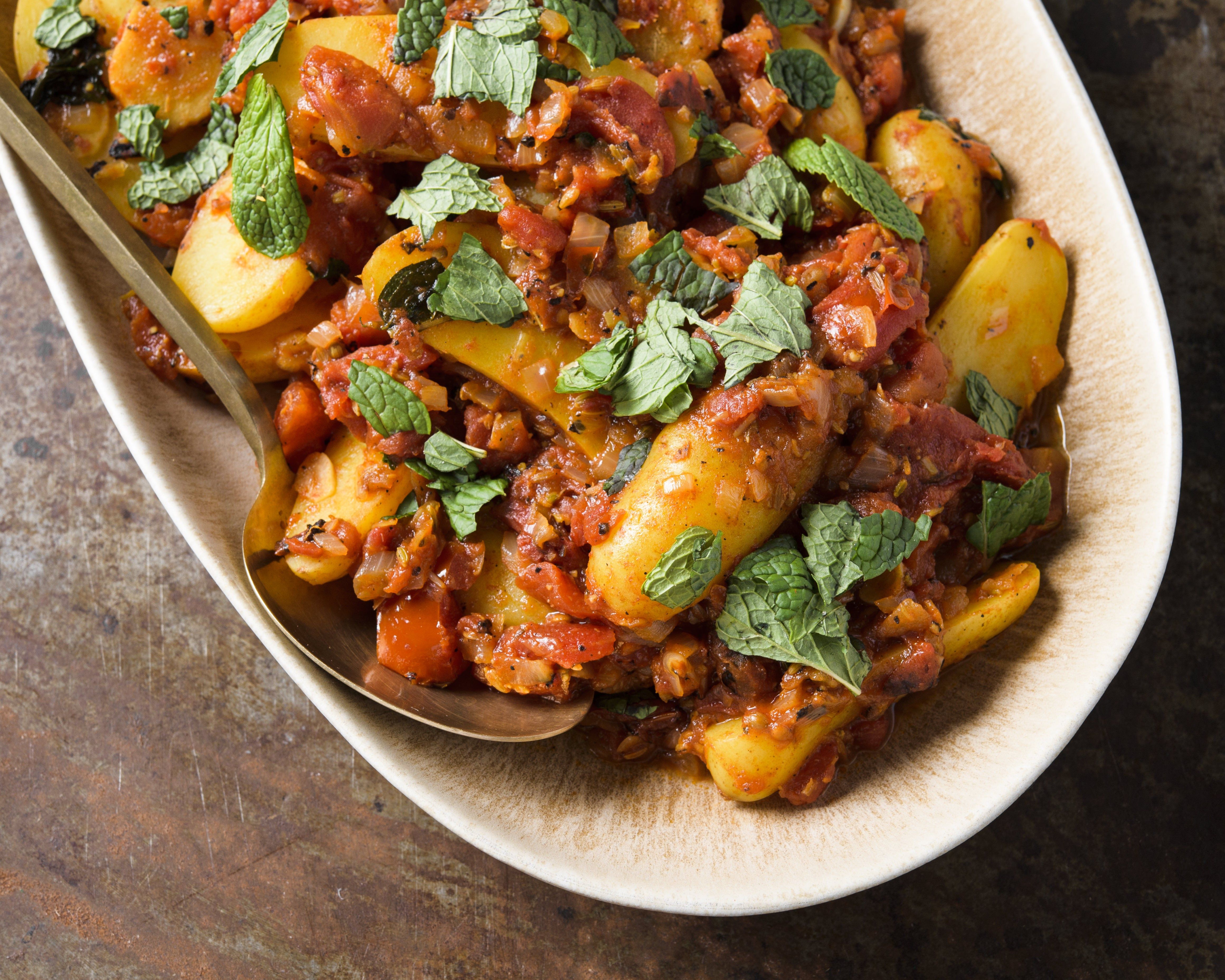 Fingerling Potato Curry with Fire-Roasted Tomatoes | Christopher ...