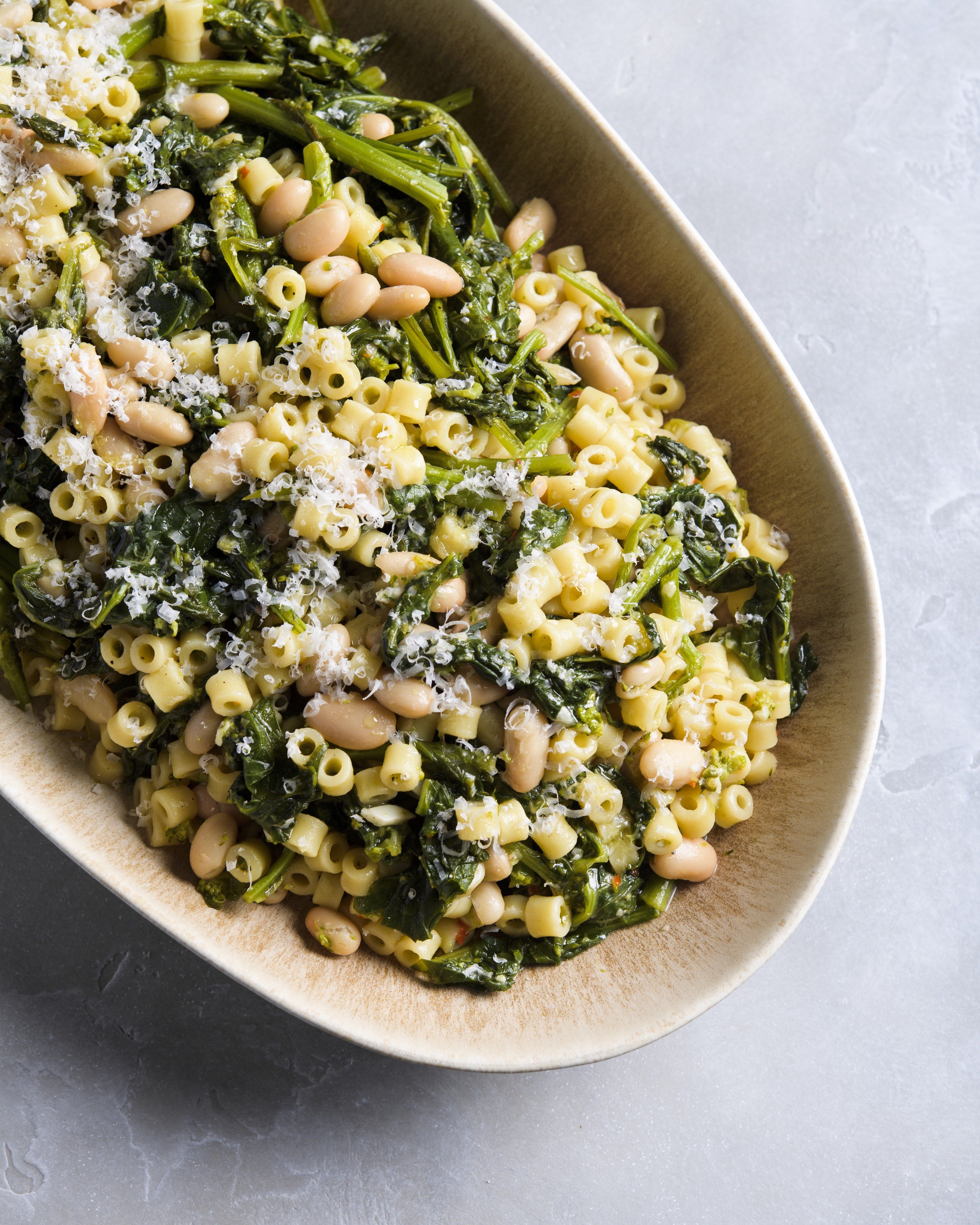 Broccoli Rabe with White Beans and Ditalini