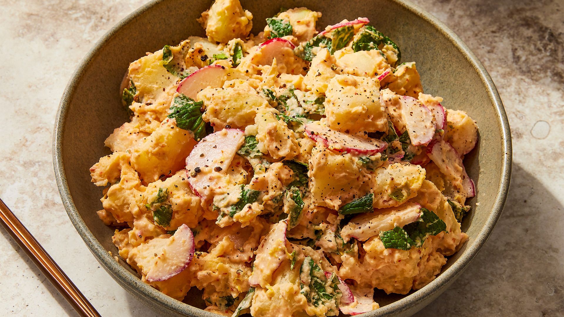 Harissa Potato Salad with Mint and Lemon | Christopher Kimball’s Milk Street | Recipes, TV and Cooki
