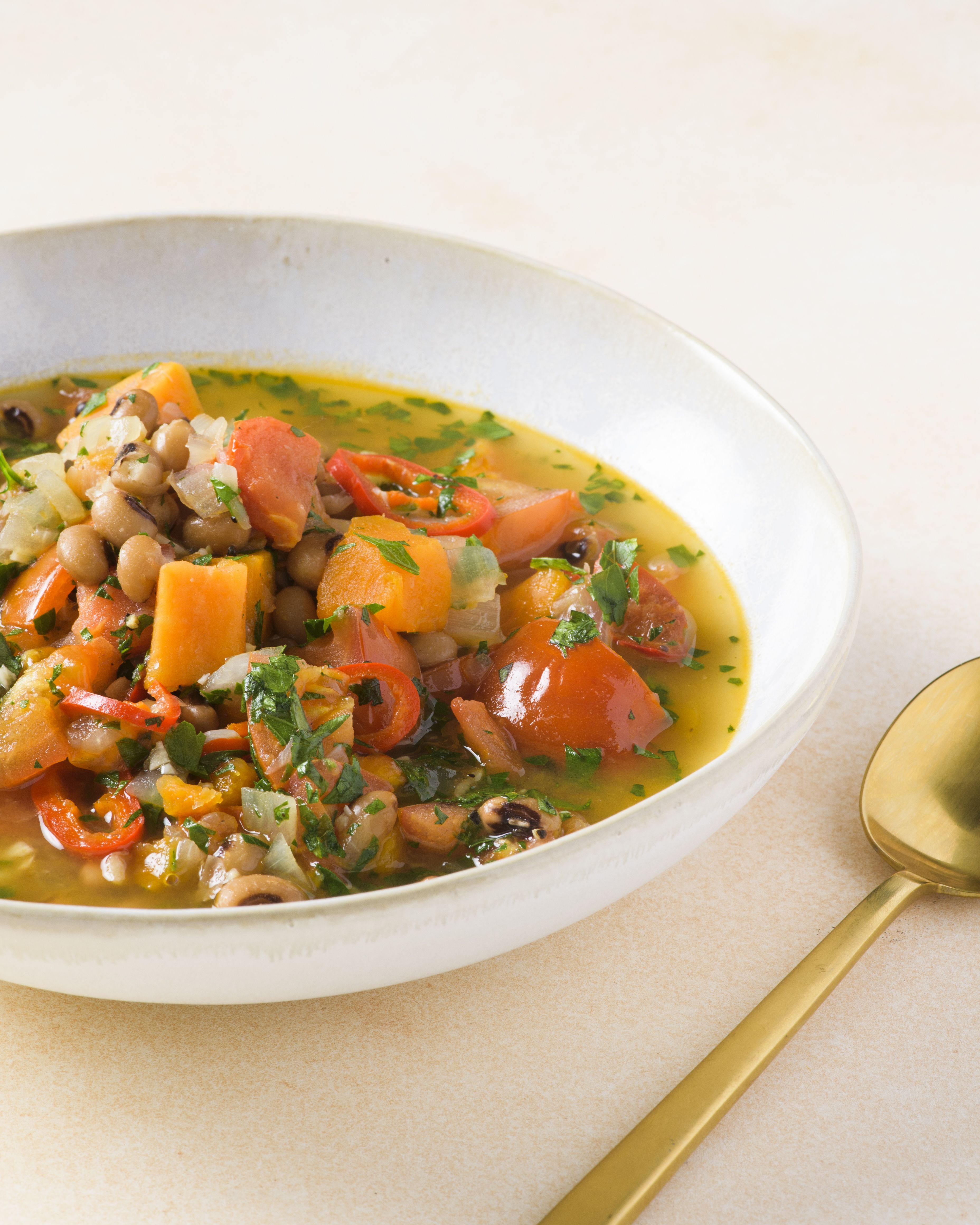 Sweet Potato and Black-Eyed Pea Stew
