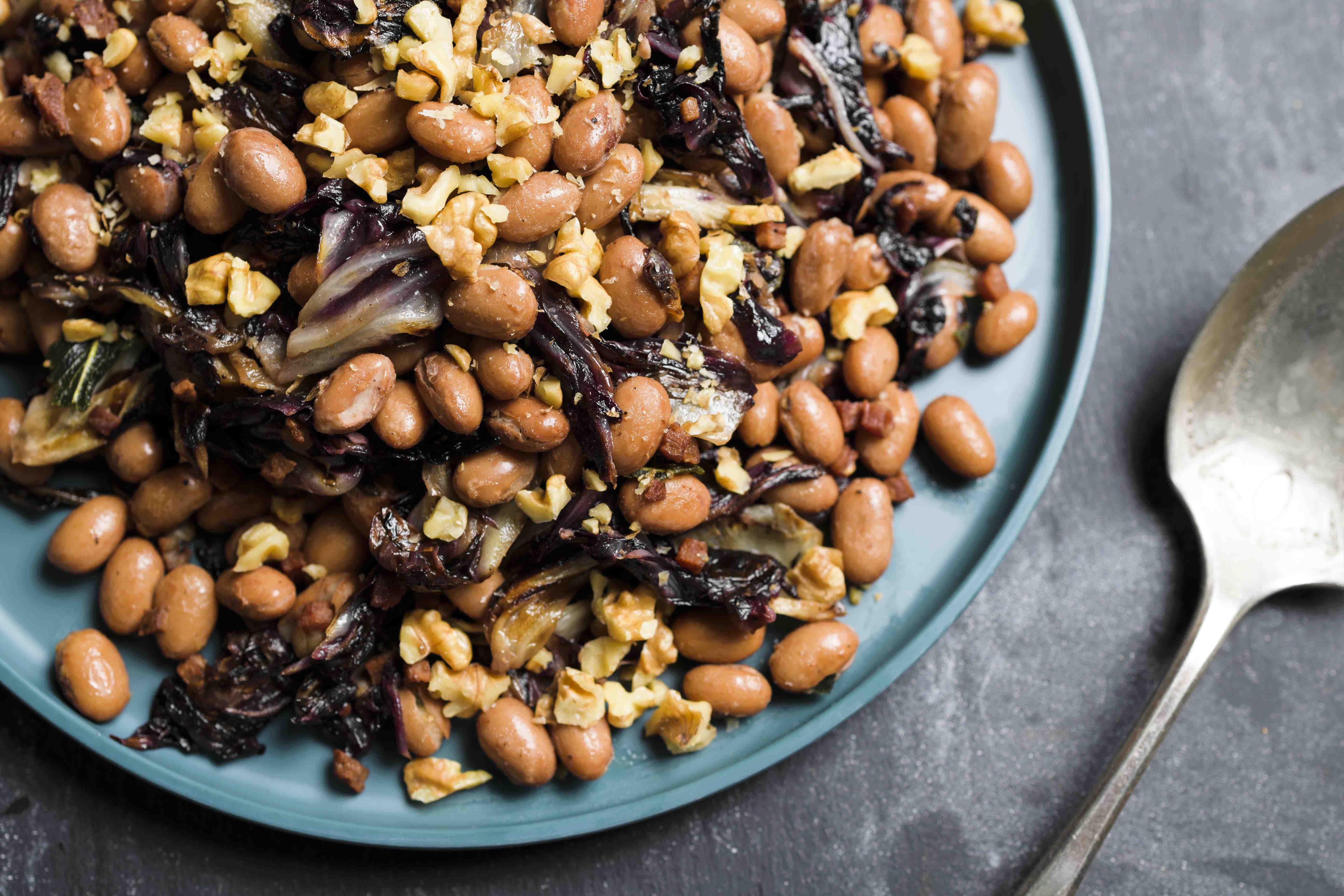 Roman Beans with Pancetta and Seared Radicchio | Christopher Kimball’s ...