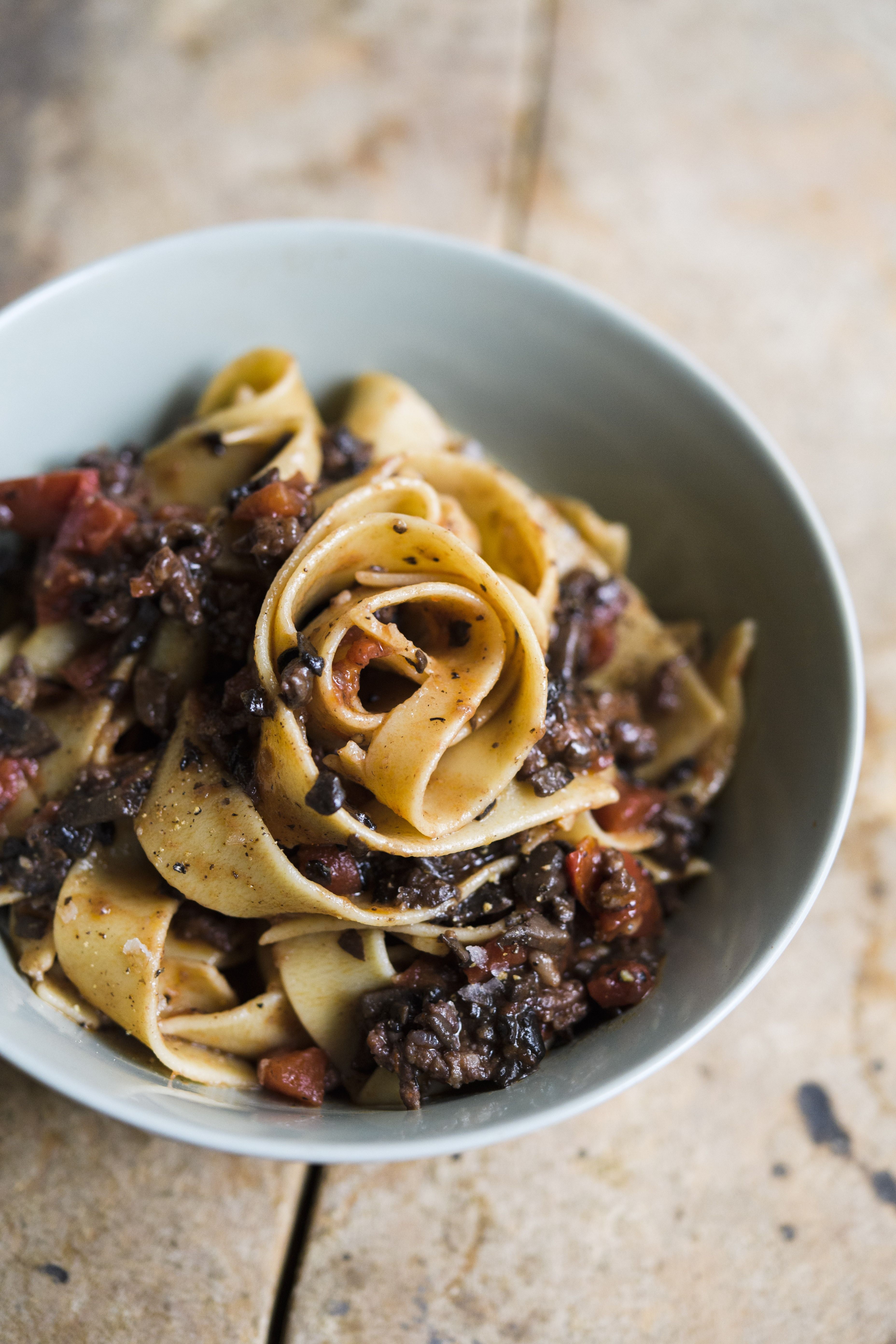 Italian Sausage and Mushroom Ragu with Pappardelle | Christopher Kimball’s Milk Street | Recipes, TV