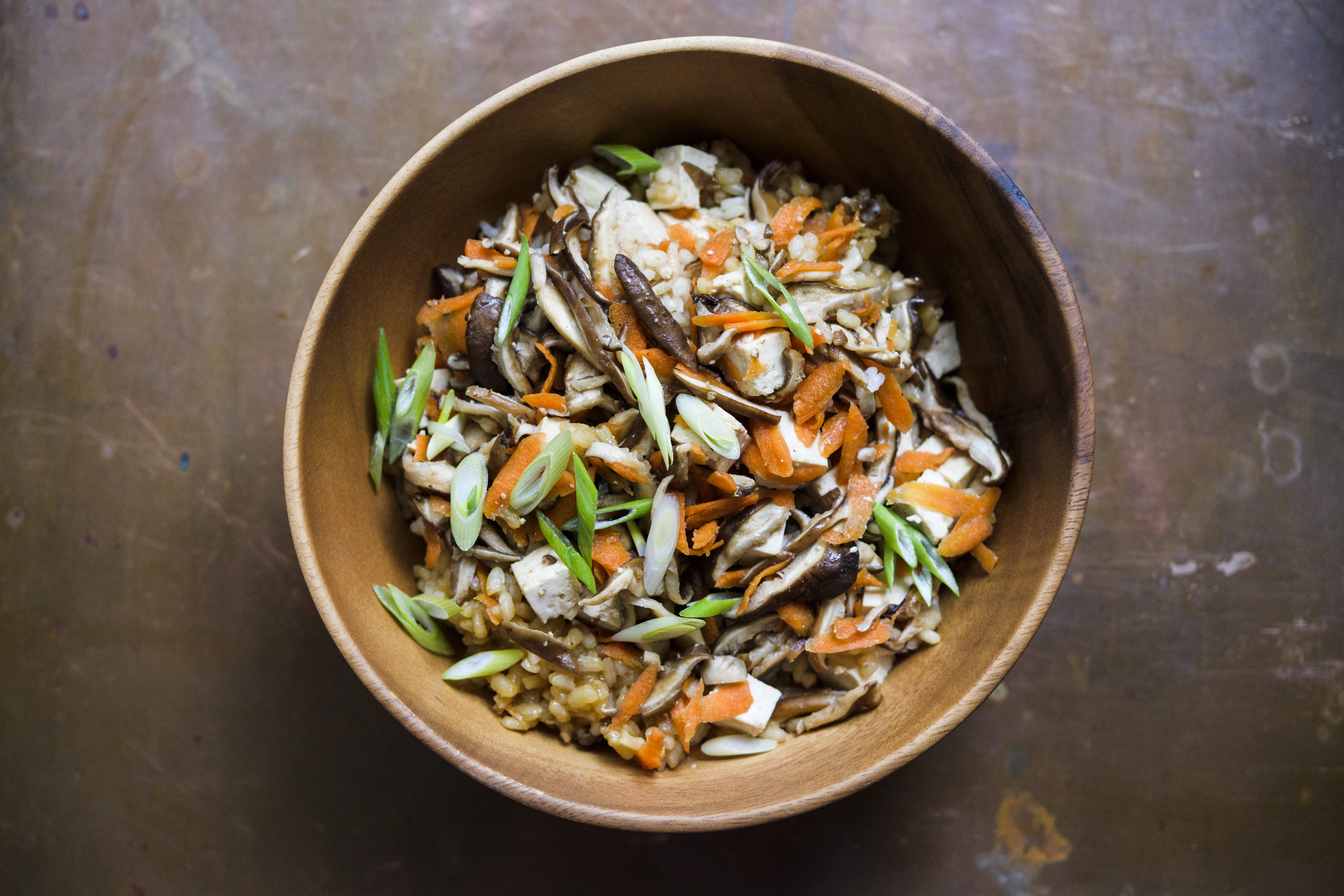 Soy-Steamed Japanese-Style Rice with Mushrooms and Tofu | Christopher ...