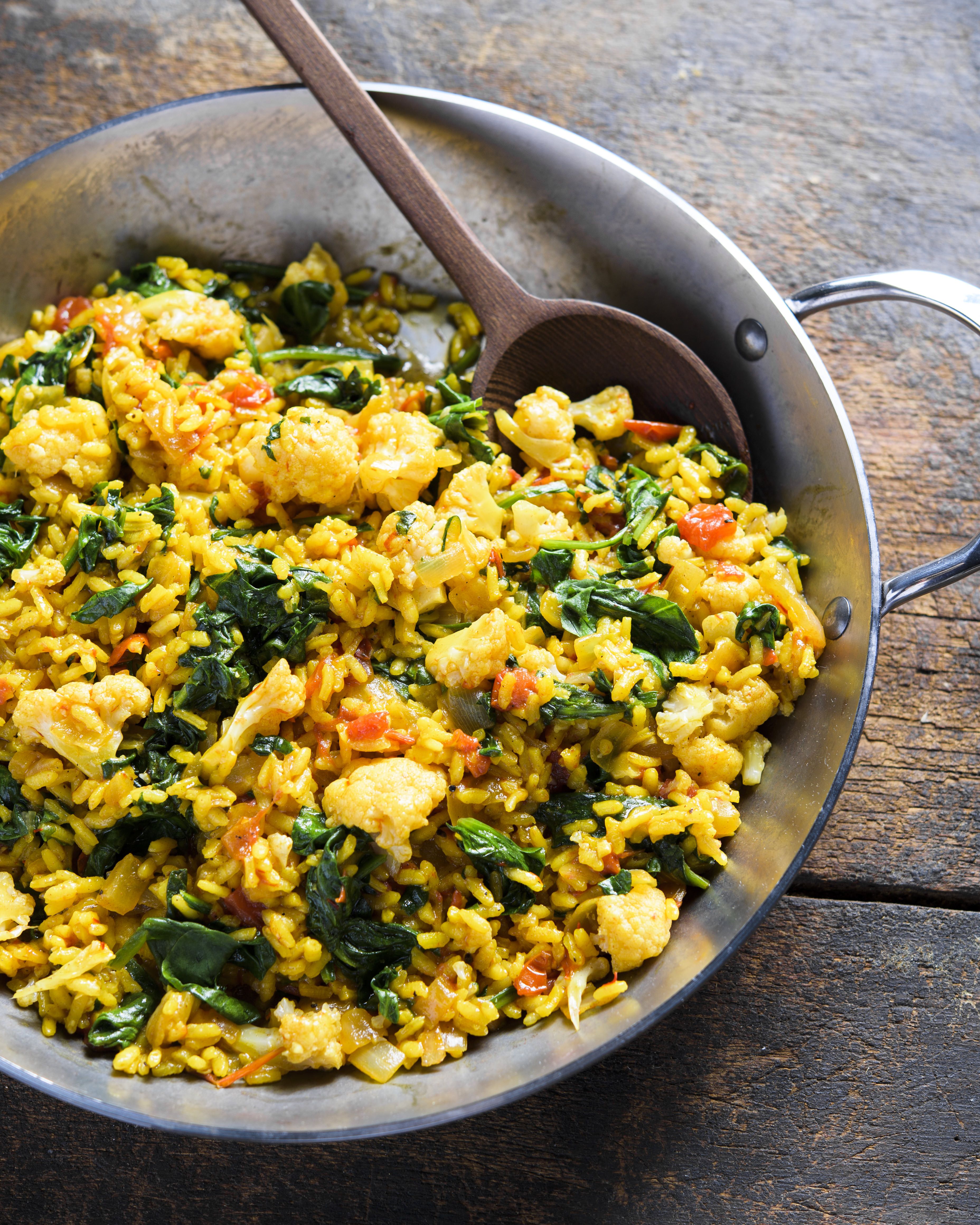 Spanish Rice with Vegetables and Saffron