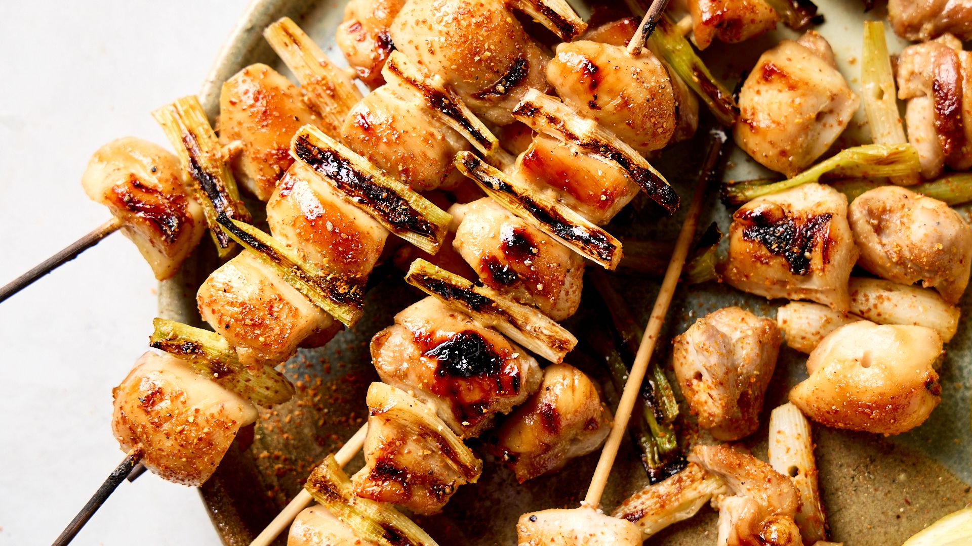 Japanese Chicken and Scallion Skewers (Negima)