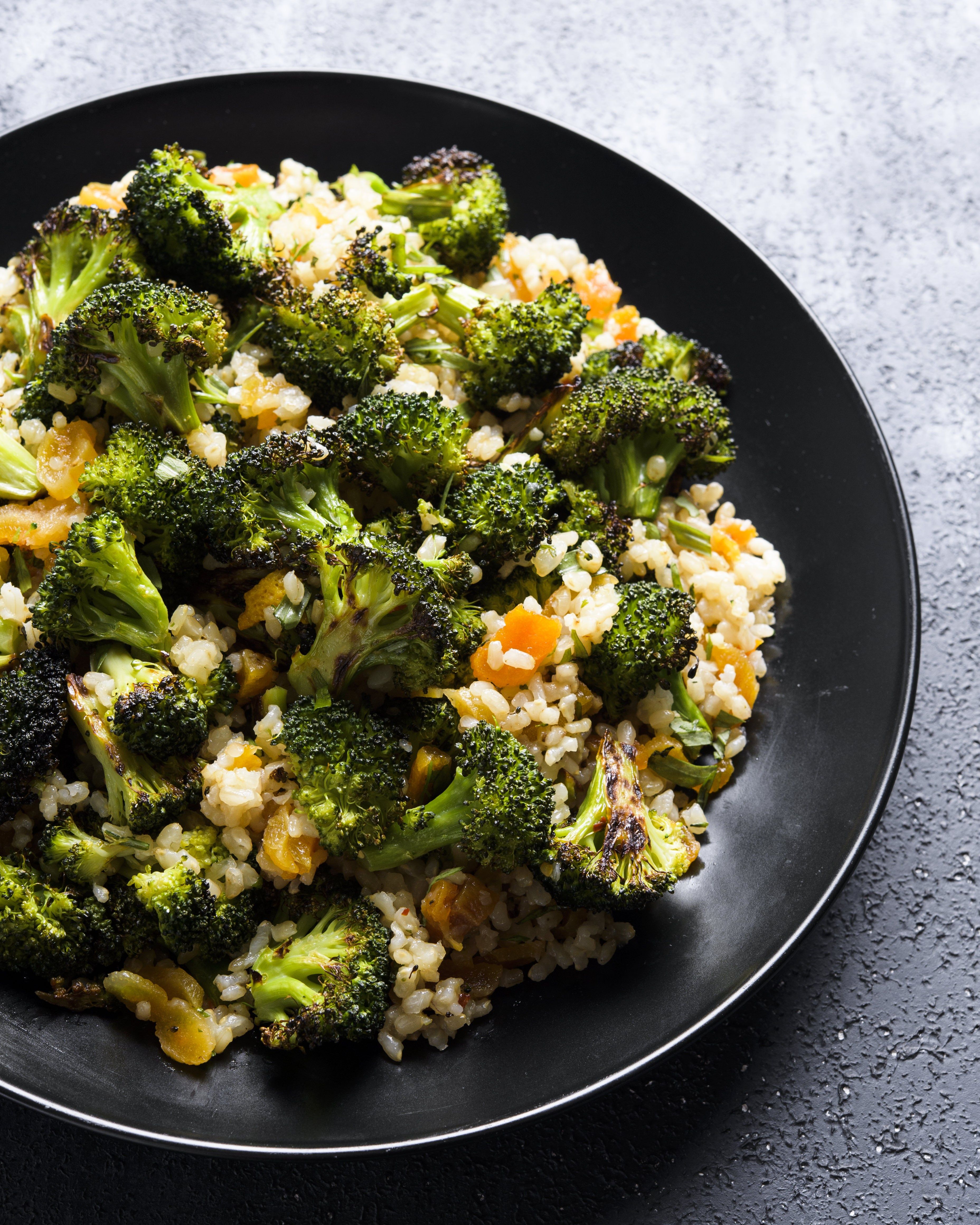 Roasted Broccoli with Brown Rice, Tarragon and Cider Vinaigrette ...