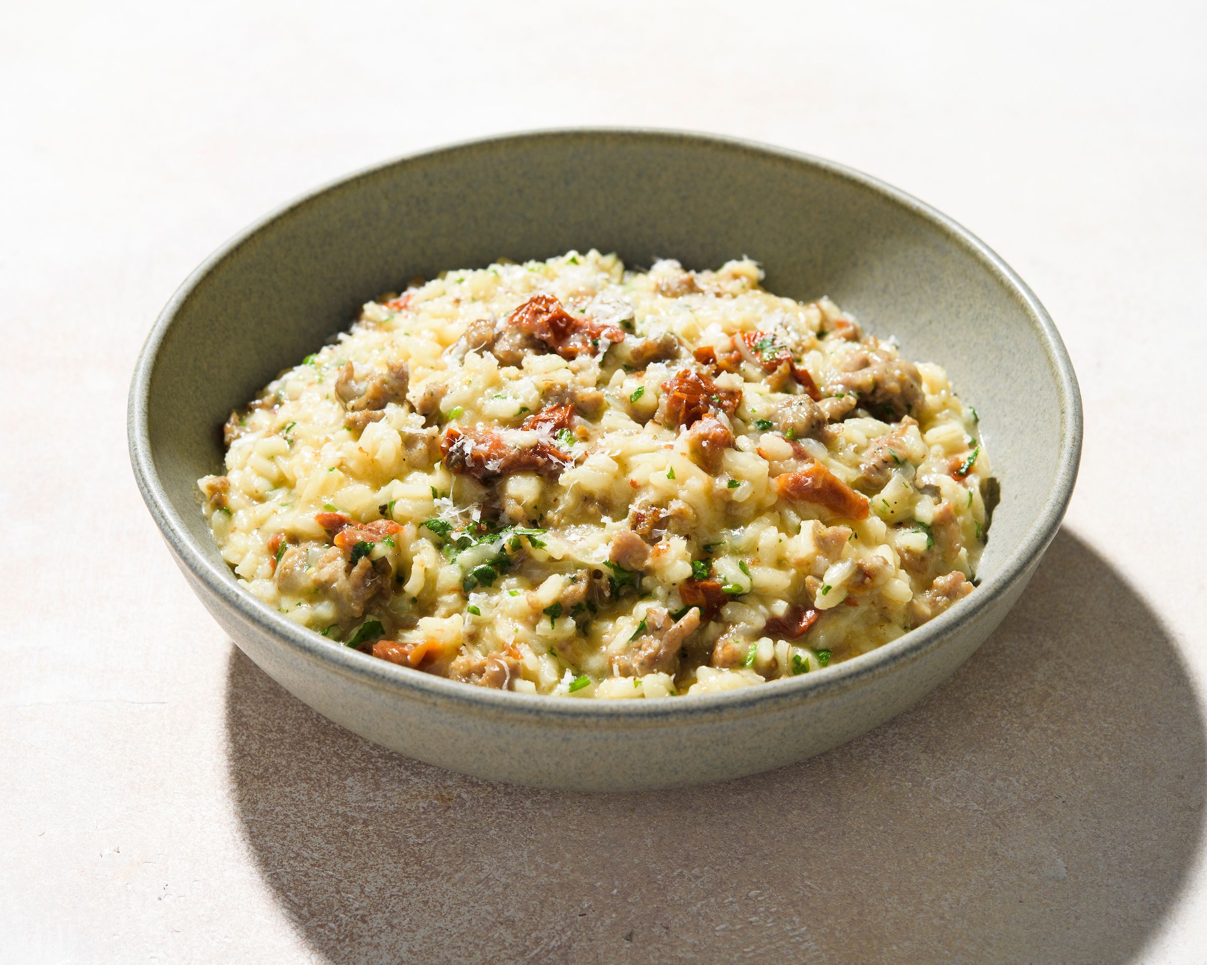 Risotto with Sausage and Sun-Dried Tomatoes