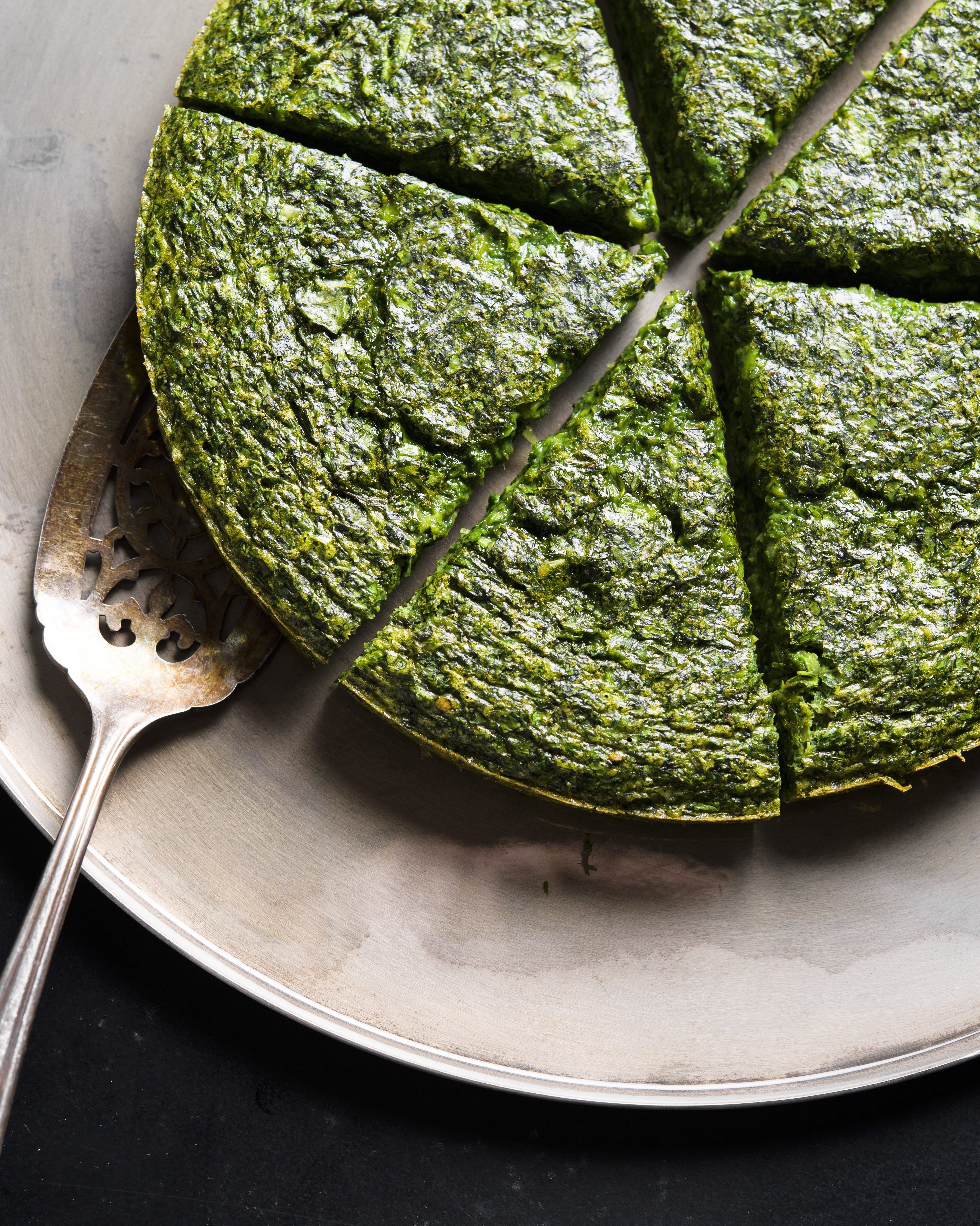 Persian-Style Swiss Chard and Herb Omelet