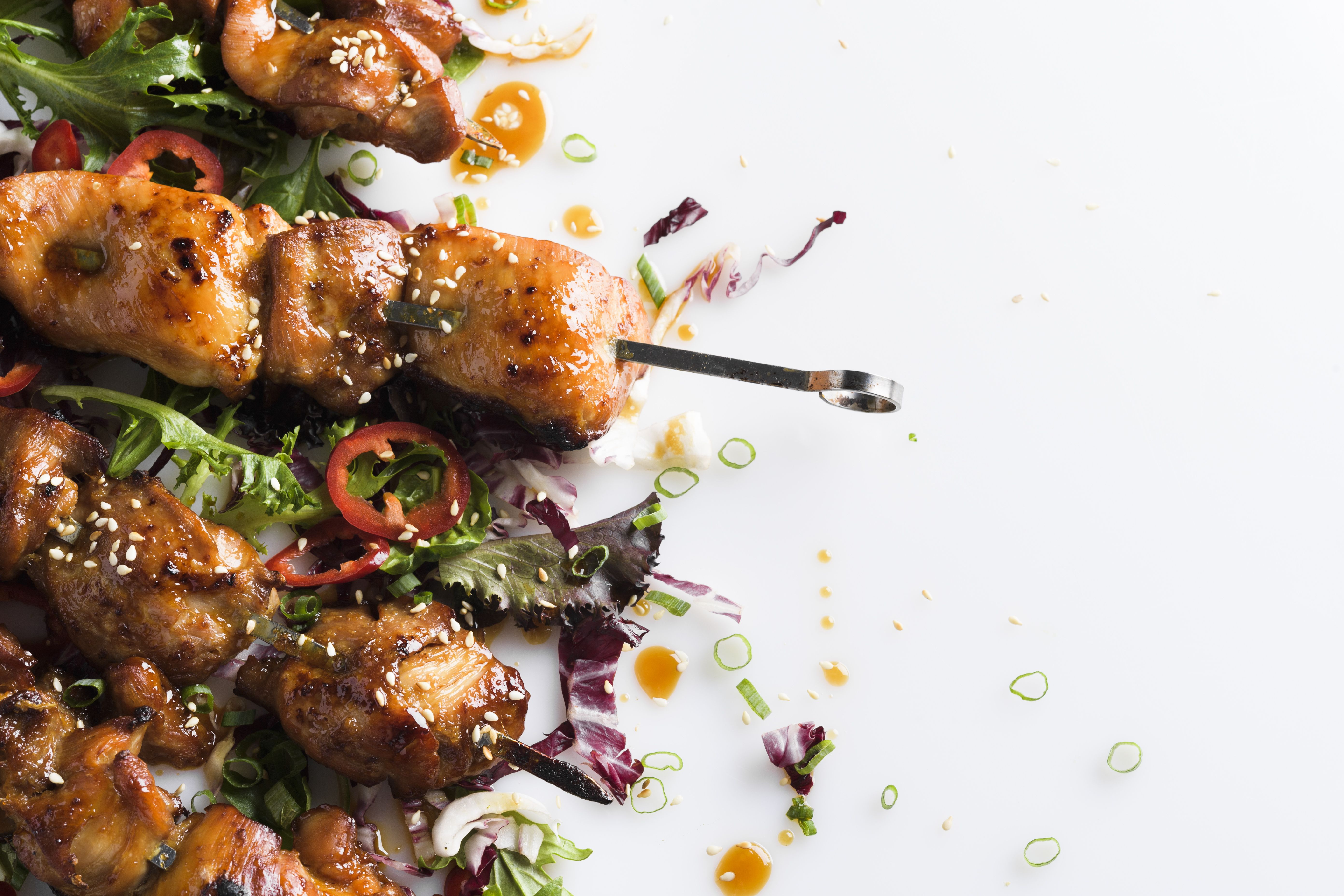 Maple and Soy–Glazed Chicken Skewers | Christopher Kimball's Milk