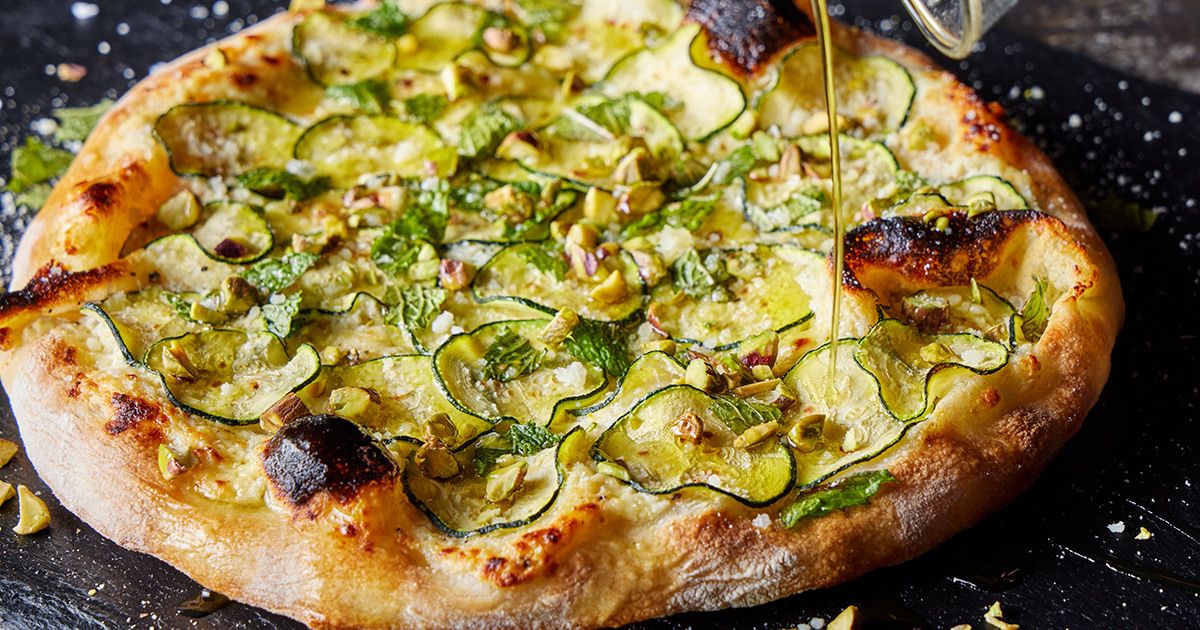 Pizza with Ricotta, Zucchini and Mint | Christopher Kimball’s Milk ...