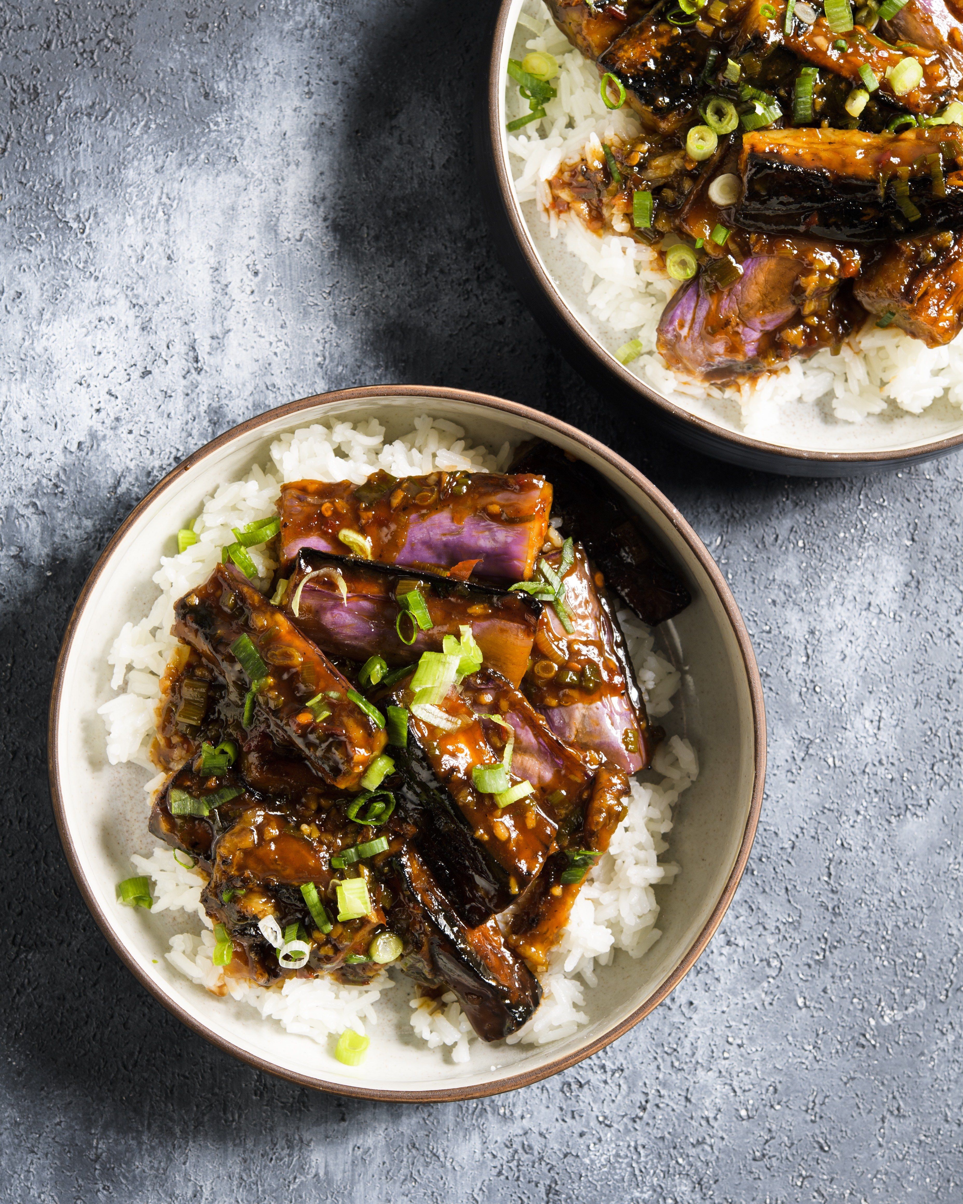 Sichuan-Style Eggplant with Scallions