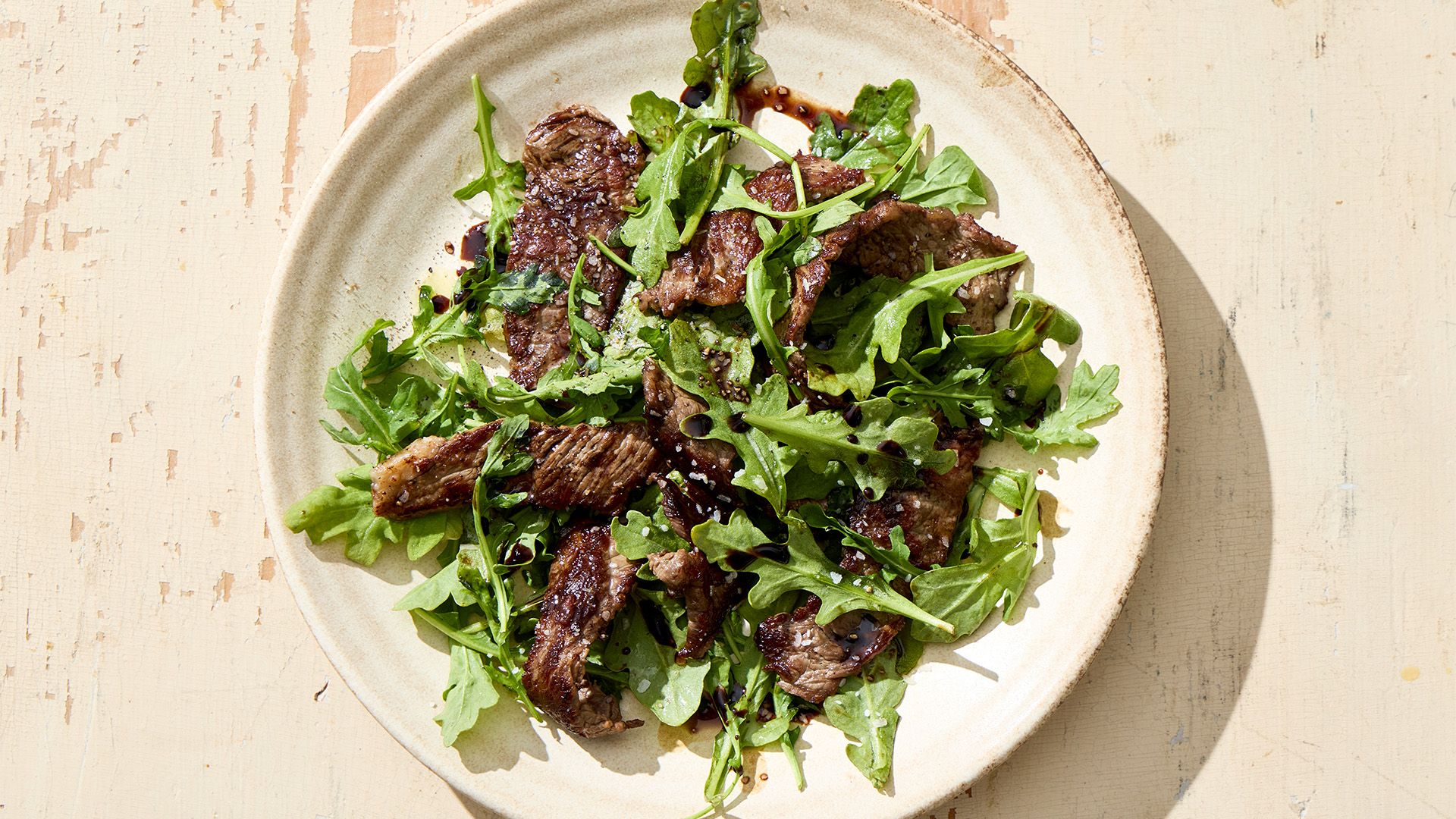 Sautéed Steak with Arugula (Straccetti di Manzo)