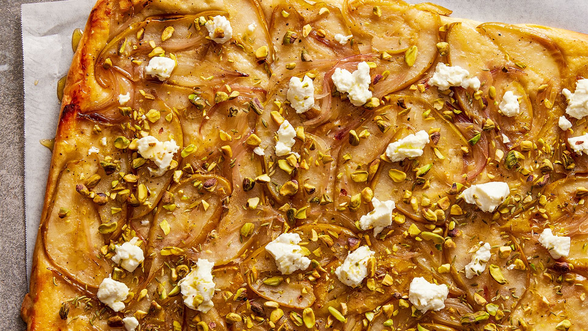 Inverted Pizza with Pears, Goat Cheese and Pistachios | Christopher ...