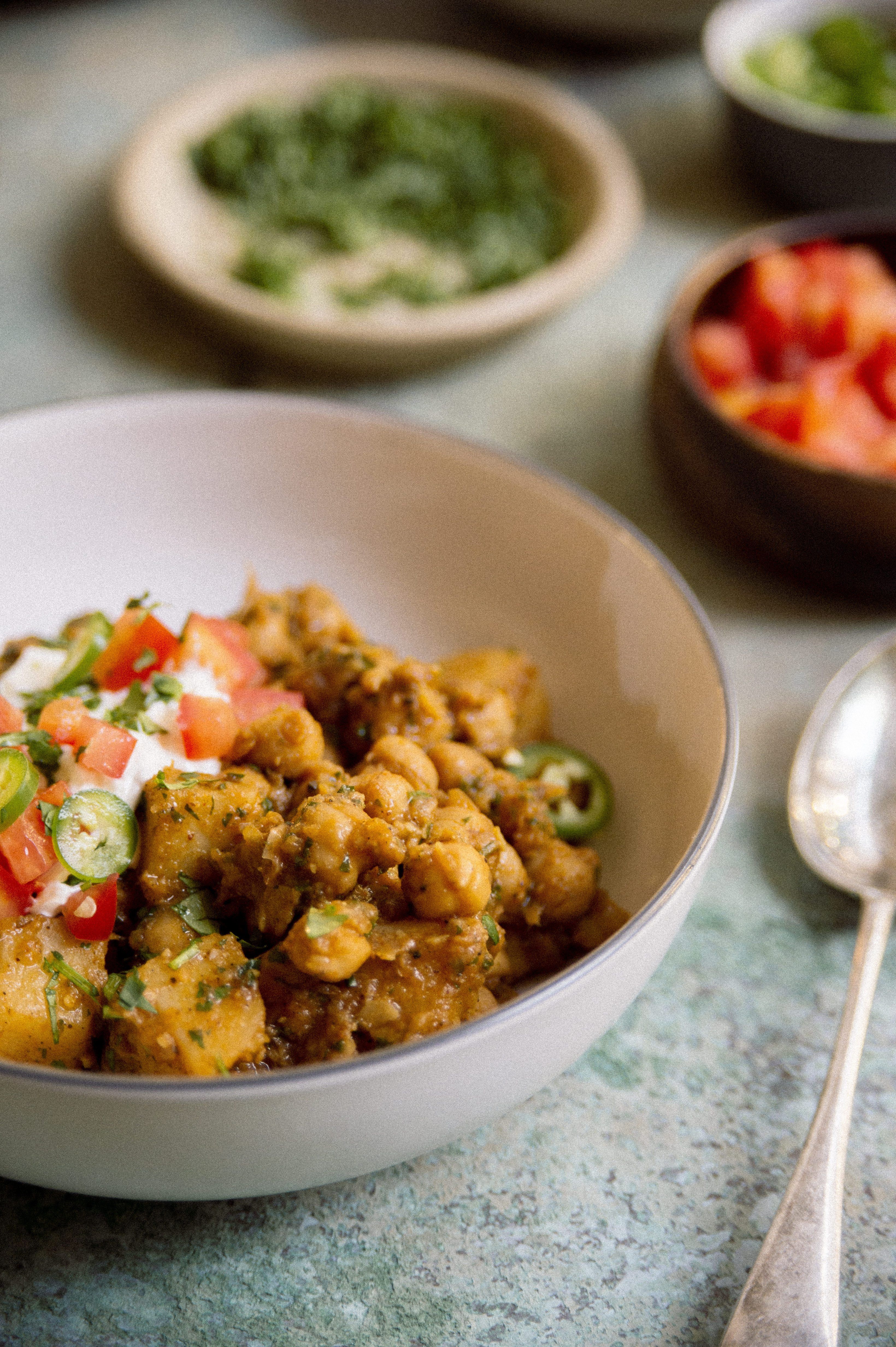 Punjabi Chickpeas with Potato (Chole)