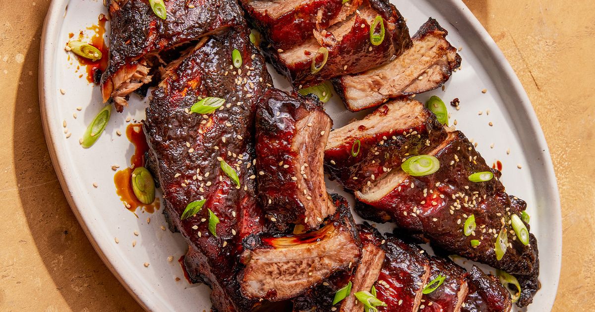 Howell Kitchen Ribs Lacquered Pork Ribs with Hoisin, Honey and Five-Spice | Christopher ...