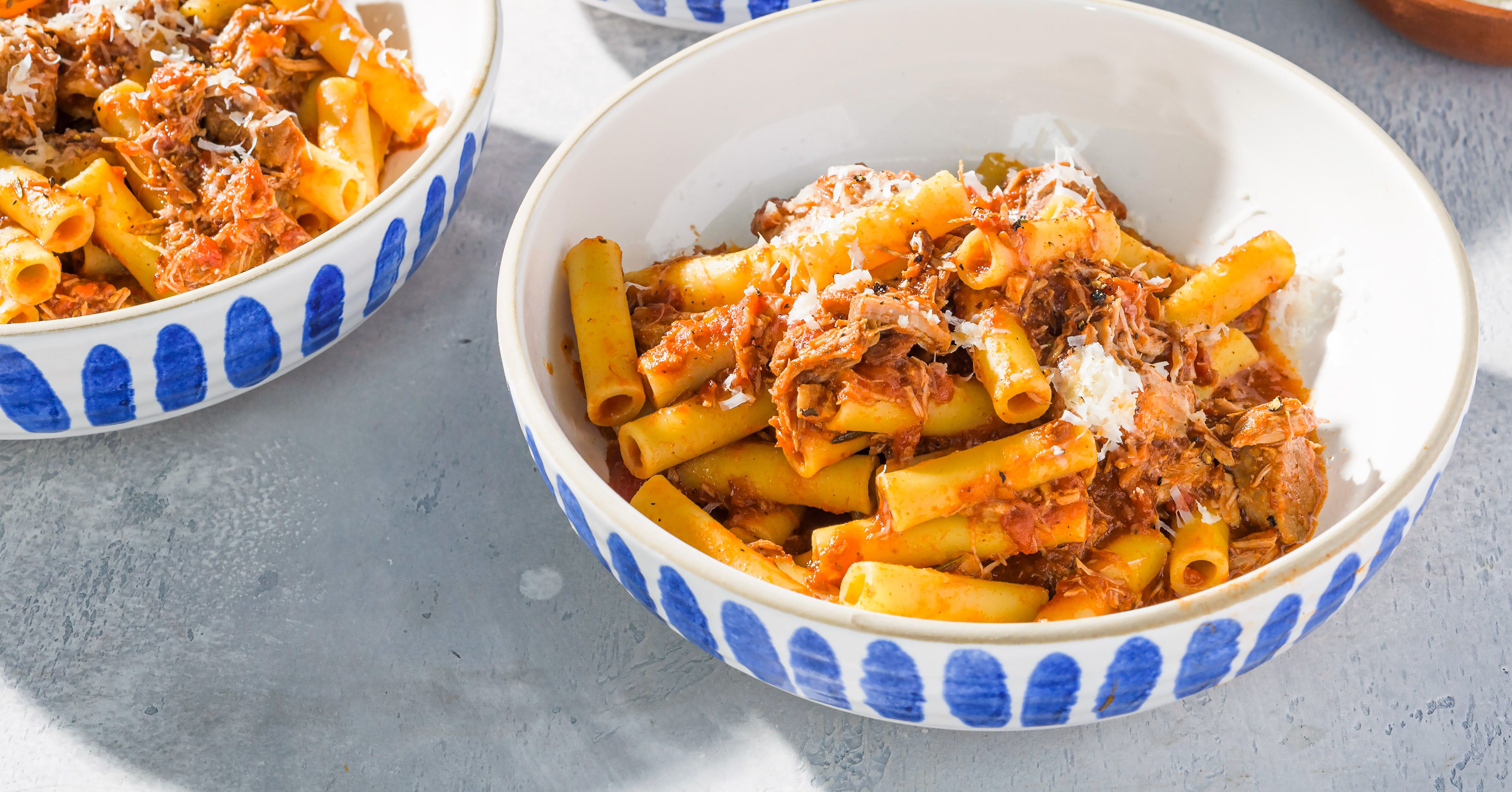 Pasta with Oven-Braised Pork and Rosemary Ragù