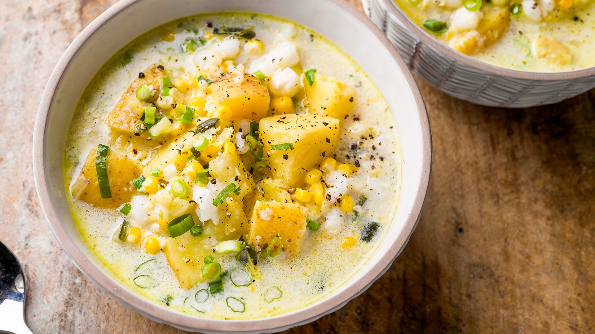 Two-Corn Chowder with Green Chili and Scallions | Christopher Kimball’s ...