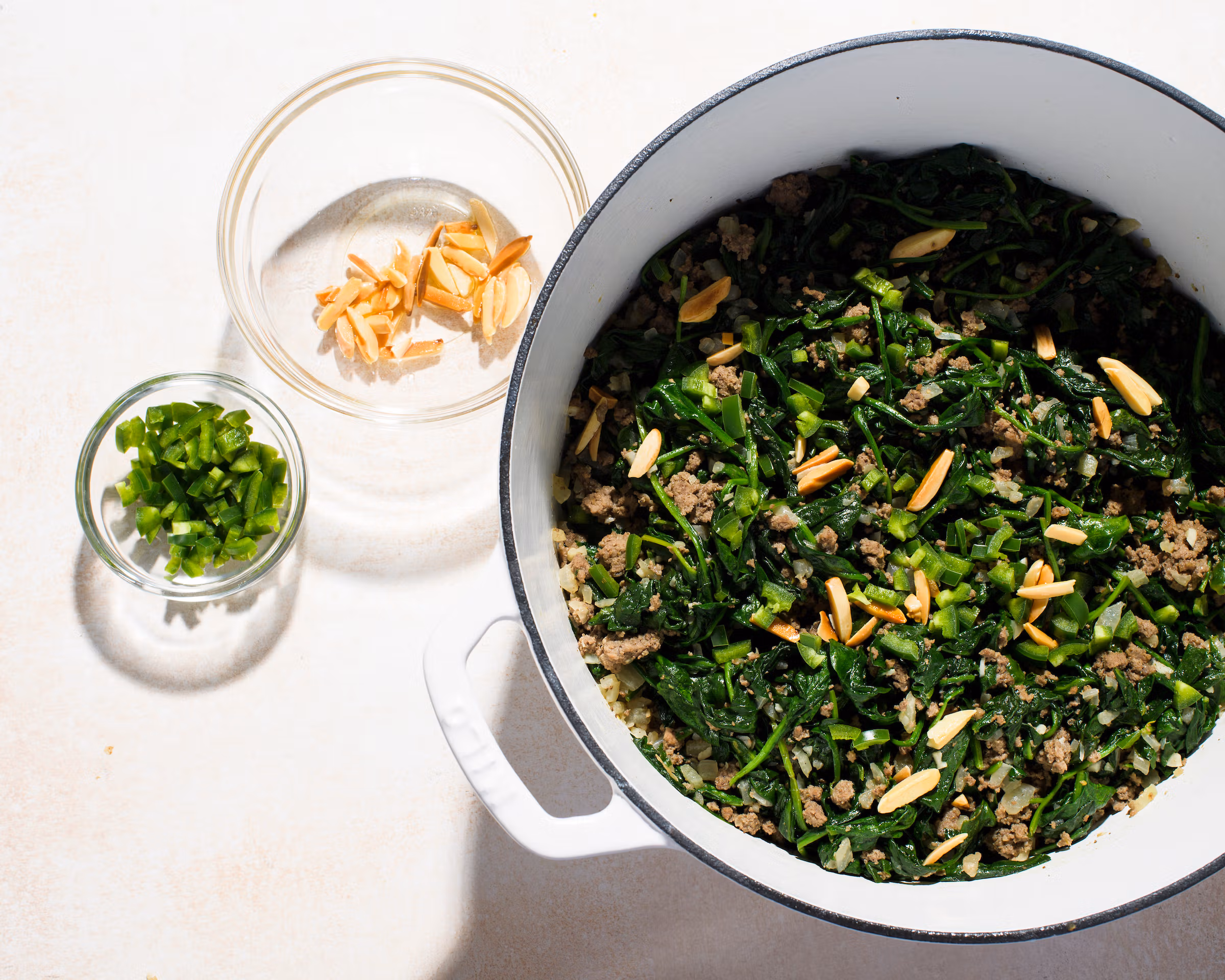 Lebanese-Style Beef and Spinach Stew