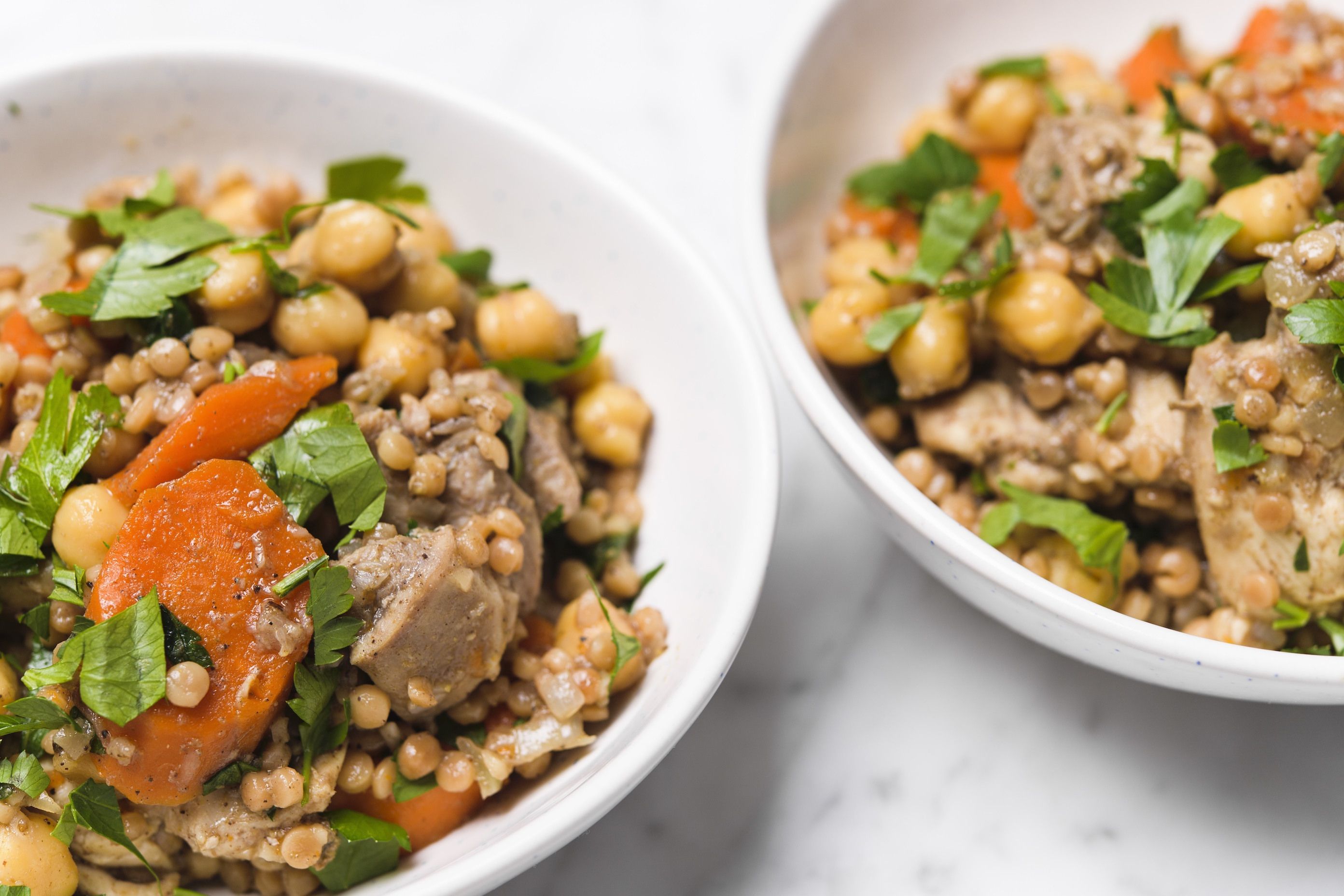 Toasted Pearl Couscous with Chicken and Chickpeas (Fast & Slow) | Christopher Kimball’s Milk Street 