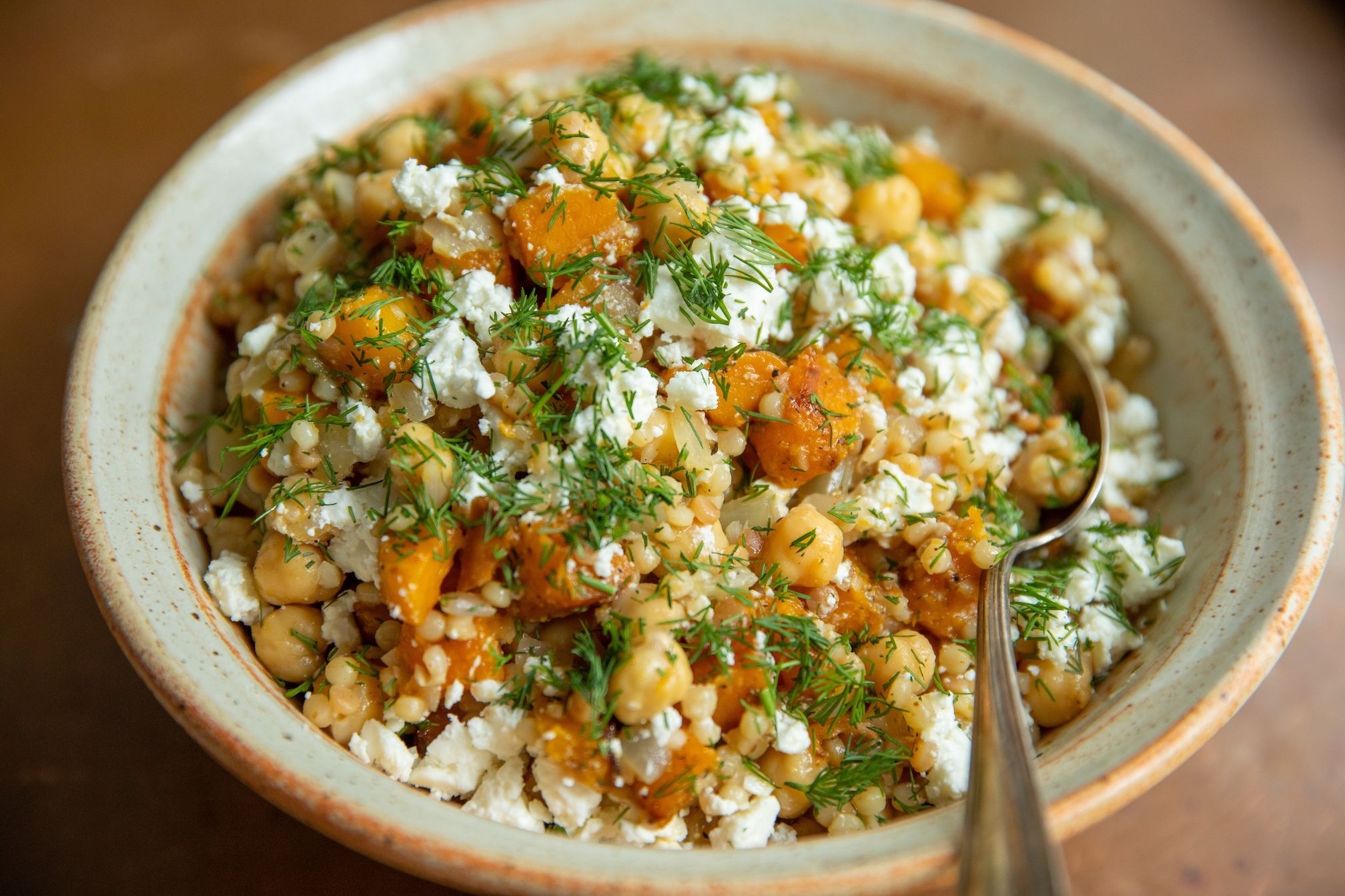 Butternut Squash and Feta Toasted Pearl Couscous | Christopher Kimball’s Milk Street | Recipes, TV a