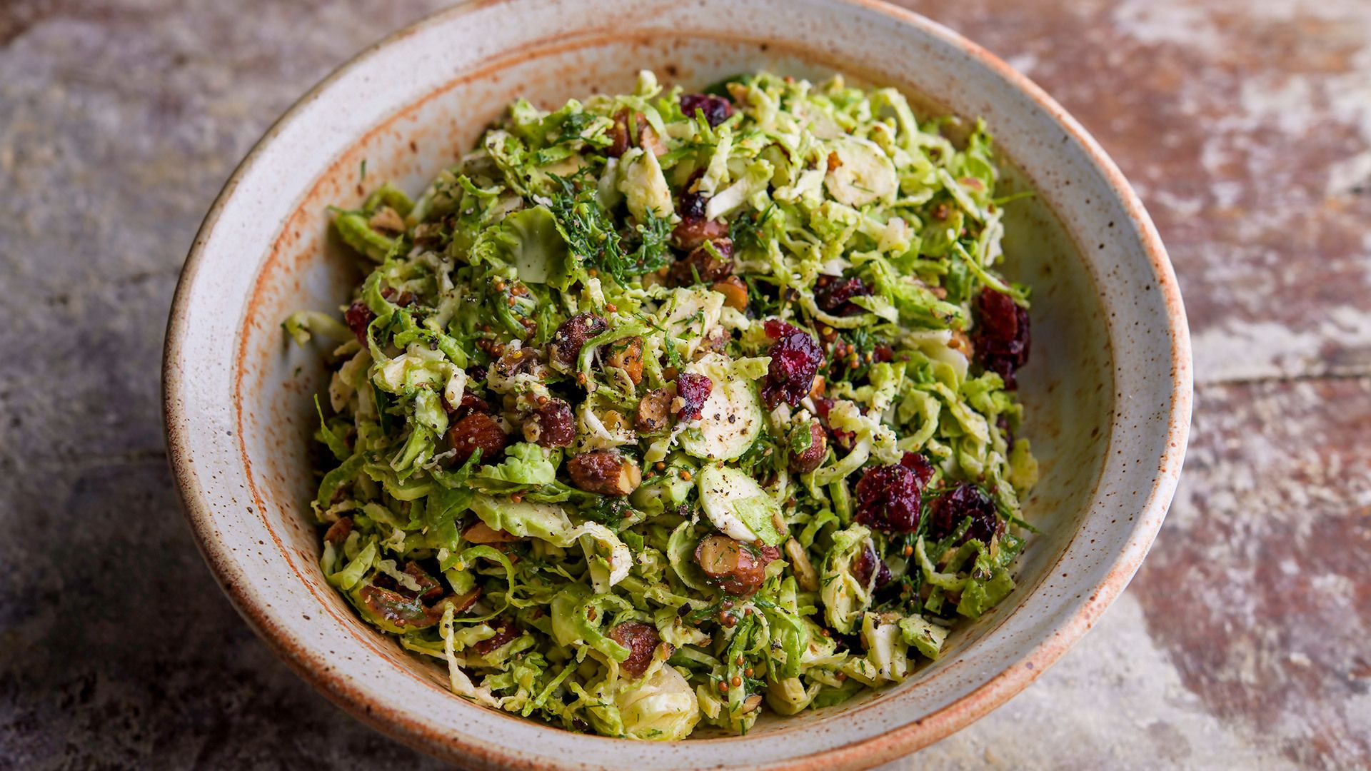 Shaved Brussels Sprouts with Browned Butter Vinaigrette | Christopher Kimball’s Milk Street | Recipe