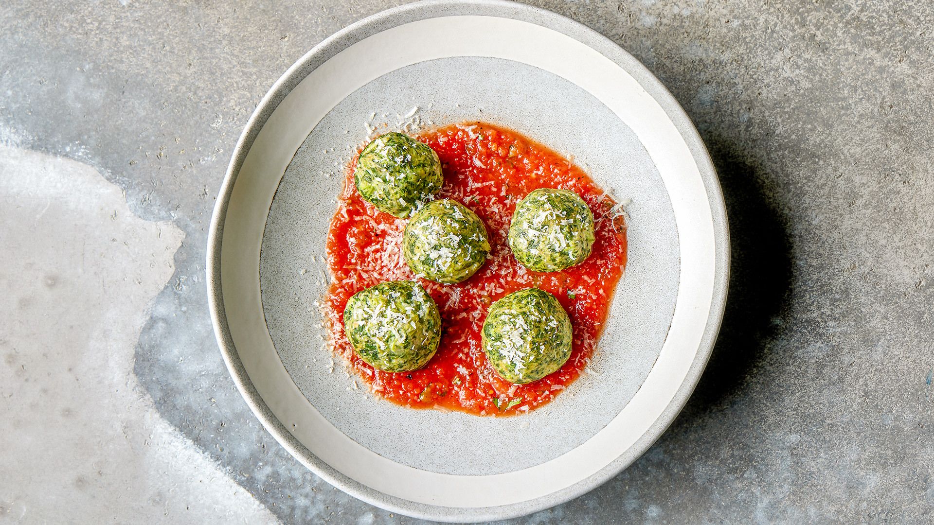 Spinach and Ricotta Dumplings in Tomato Sauce (Palline al Verde ...